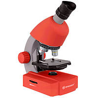 Мікроскоп повчальний для дитини дітей Bresser Junior 40x-640x Red (Німеччина)