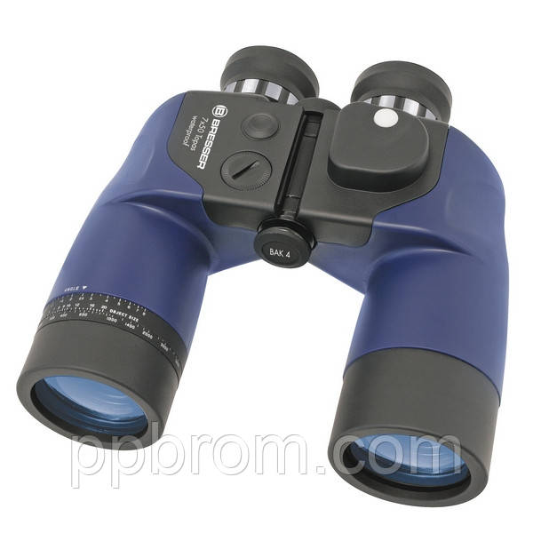 Бінокль водостійкий Bresser Topas 7x50 WP Compass (Німеччина)