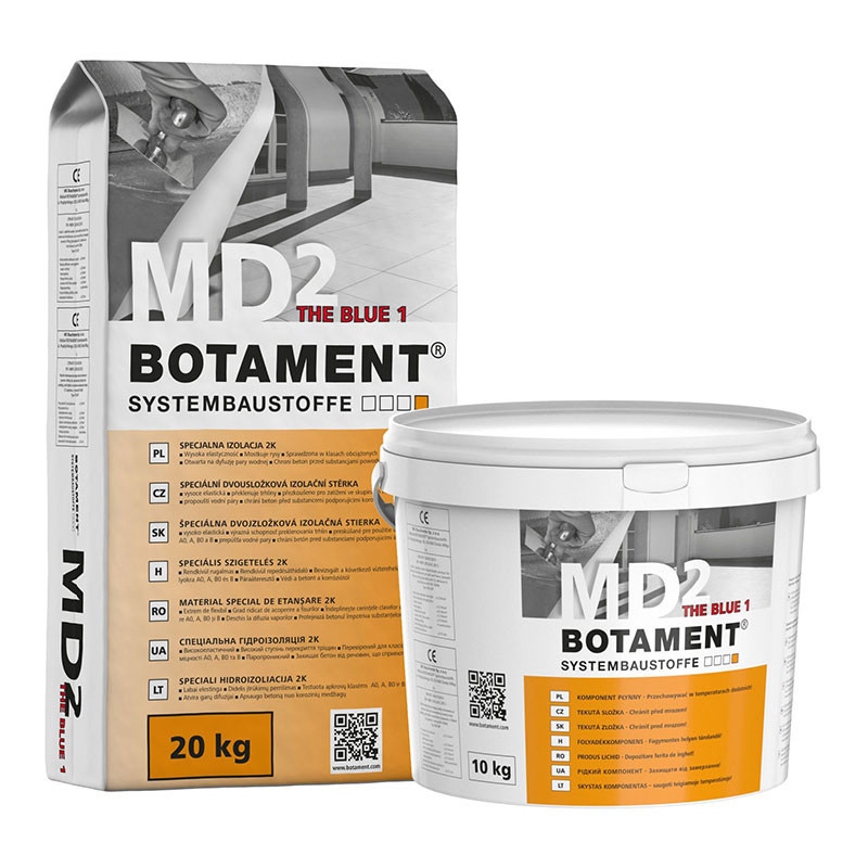 Еластична гідроізоляція спеціального призначення Botament MD 2 The Blue ,30кг