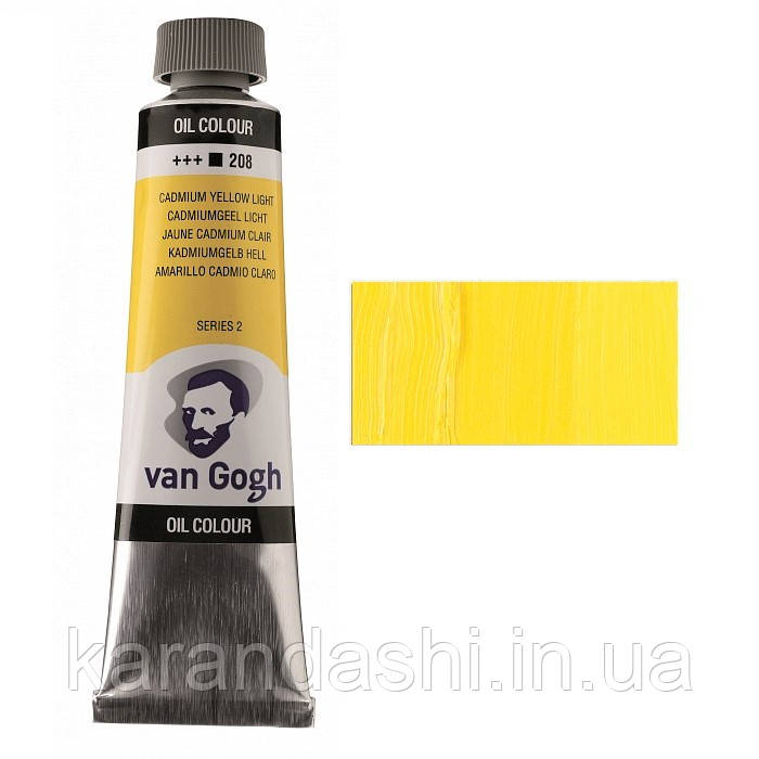 Фарба олійна Van Gogh, (208) Кадмій жовтий світлий, 40 мл, Royal Talens