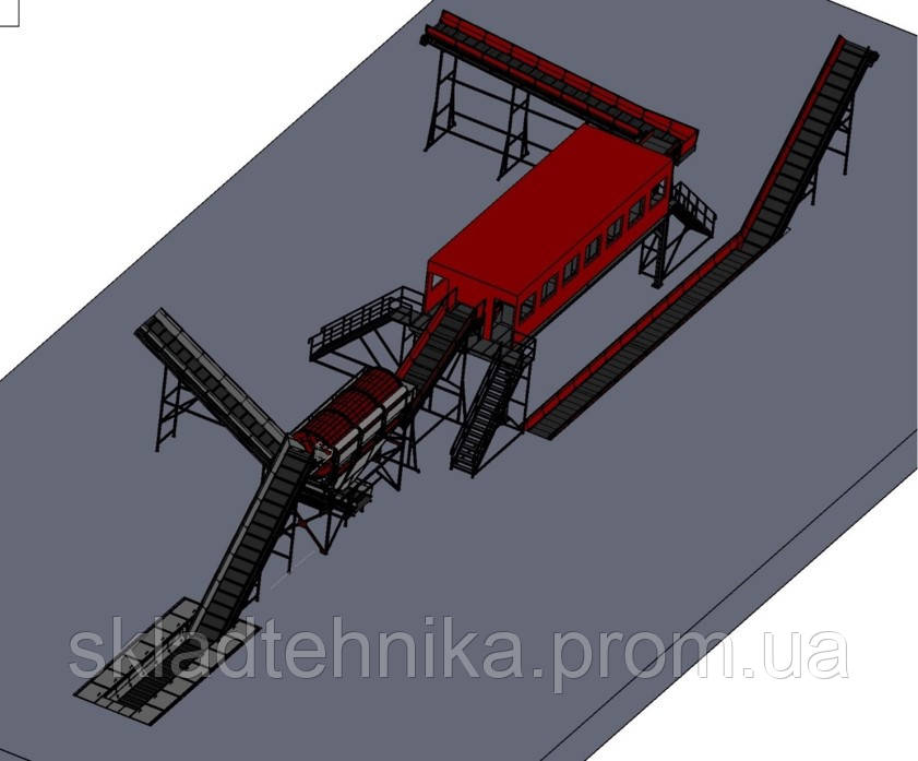 Сортувальна лінія ТБО на 50000 тонн на рік - фото 1 - id-p1108811822