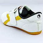 Степки для тхеквондо OB-0190 (р-р 30-45, верх-PVC, підошва PU, білий-золотий), фото 4