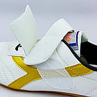 Степки для тхеквондо OB-0190 (р-р 30-45, верх-PVC, підошва PU, білий-золотий), фото 7