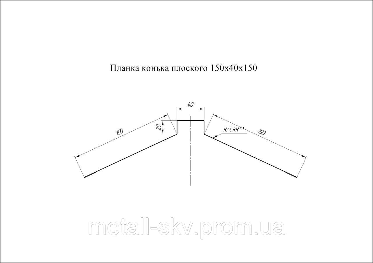 Планка конька 2 м.0.416