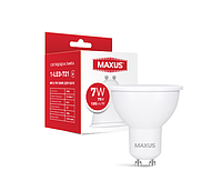 Лампа светодиодная MAXUS 1-LED-721 MR16 7W 3000K 220V GU10