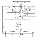 Рельс трамвайний 60R1, фото 2