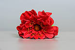 Штучна квітка Маргаритка, тканина, пластик, 50 см, червоний (630270), фото 3