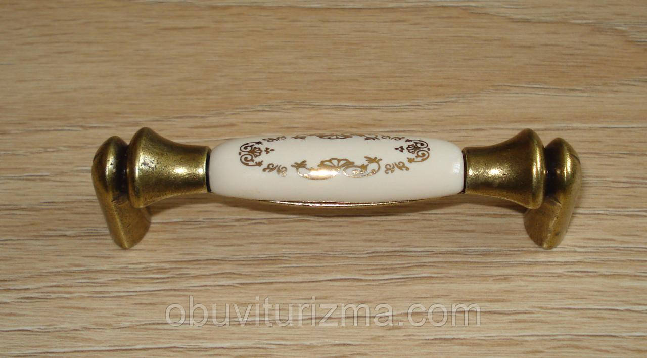 Меблева ручка  кераміка Gamet  UP20 G00AB- MLK -3, фото 1