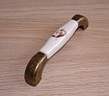 Ручка  меблева кераміка D-300/G4/07M 128 мм D/C, фото 2