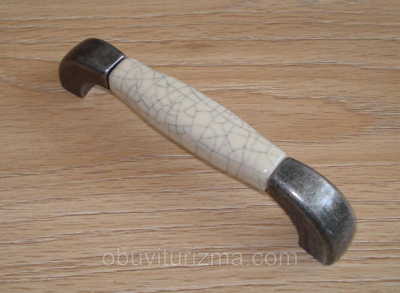 Ручка меблева кераміка D-300/ G28/12 128 мм D/C, фото 1