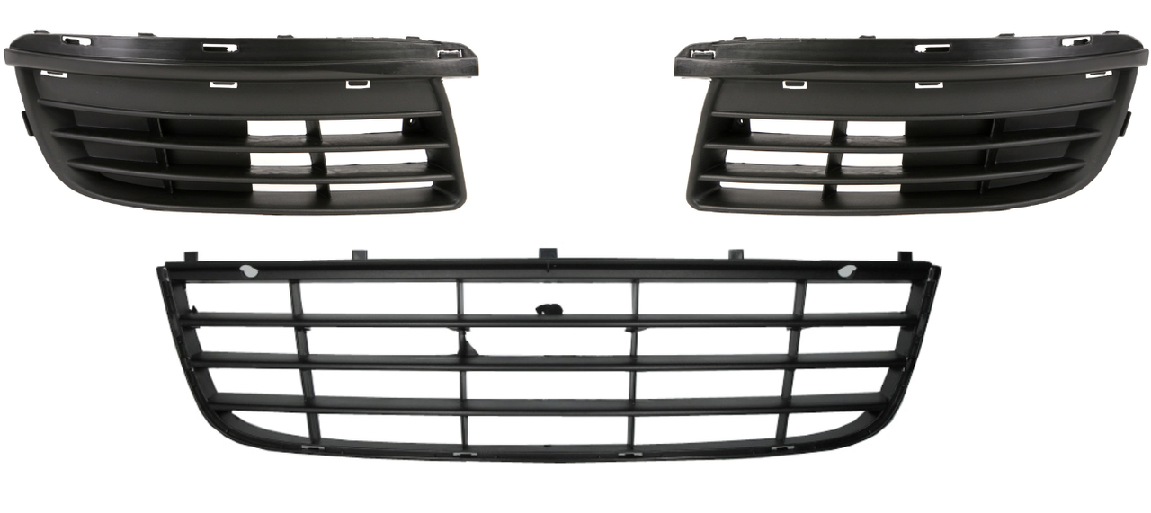 Решітка бампера Фольксваген Гольф 5, Джетта 3 - Volkswagen Golf 5, Jetta 3 - 2005-2010 (комплект)