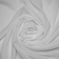 Шифон однотонний білий