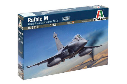 Rafale M Operations Extérieures 2011. Збірна модель літака. 1/72 ITALERI 1319, фото 1