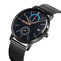 Классические мужские часы Skmei 9182 черные