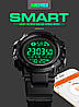 Спортивний годинник Skmei 1501 чорний з крокоміром Smart, фото 8