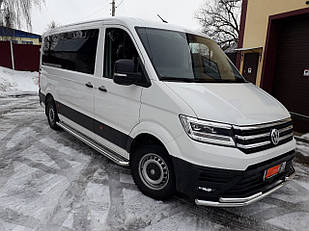 Кенгурятник захист бамперу нерж Volkswagen Crafter 2017--