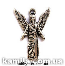 Метав. підвіска "ангел" срібло (1,8х2,5 см) 4 шт в уп.