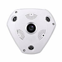 Панорамна VR WiFi IP-камера "риб'яче око" UKC 1317 IPC 1.3 mp 3D Wi-Fi DVR MicroSD White