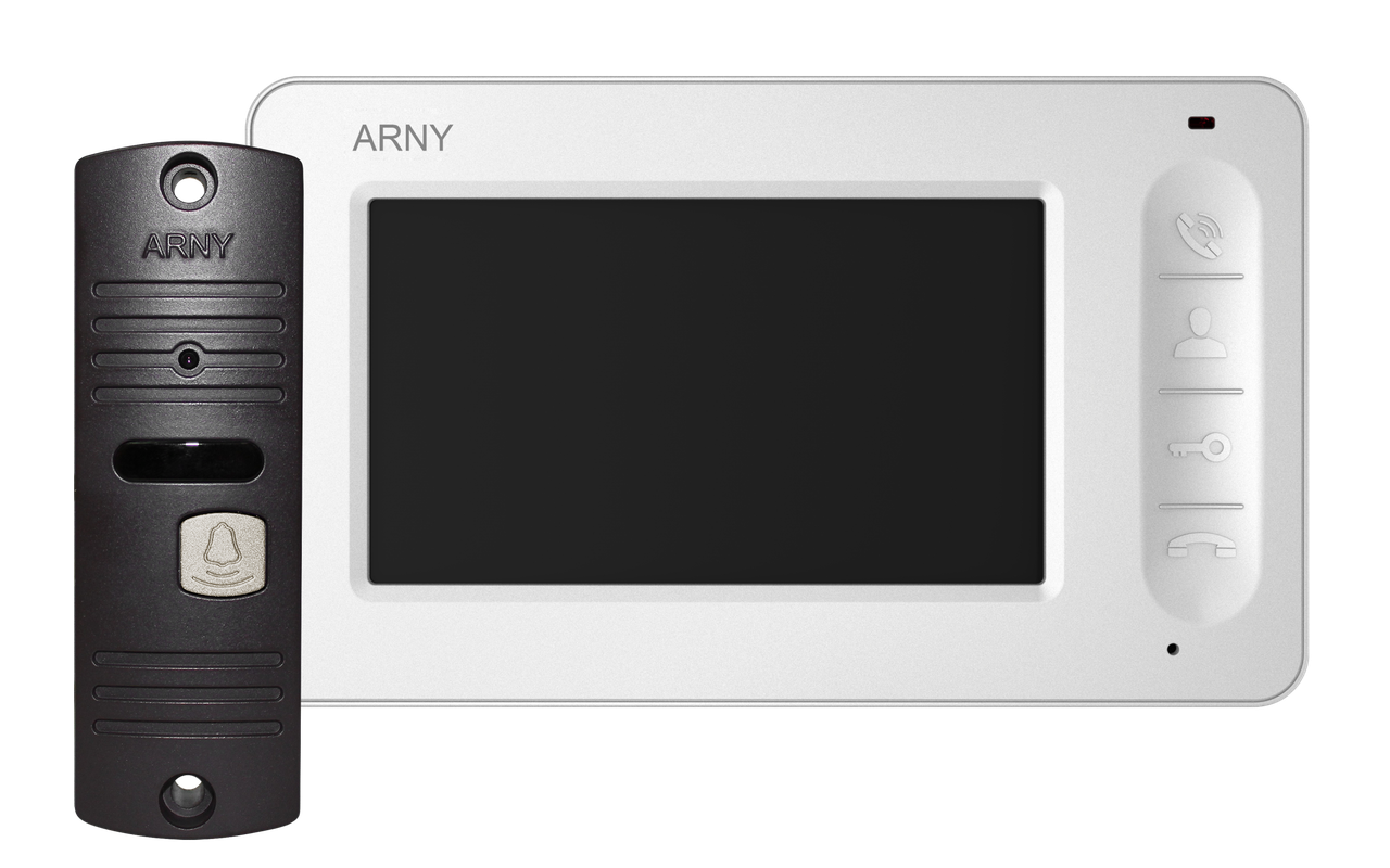 Комплект відеодомофона ARNY AVD-4005 з монітором на 4" та відеопанелью 700твл