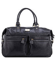 Дорожня сумка з екошкіри David Jones CM3553 чорна для ручної поклажі, фото 2