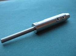 ESS наконечник для троса, затискний із зовнішньою різьбою, неіржавіюча сталь А4 (AISI 316)