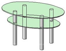 Журнальний кофейний столик зі скла у вітальню СТ-401 Антонік, фото 1