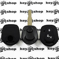Чехол (черный, силиконовый) для автоключа SsangYong (СсангЙонг) 3 кнопки