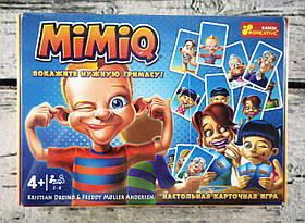 Карткова гра: Mimiq. Покажіть потрібну гримасу. у коробці 15120066Р/5897 Ранок Україна