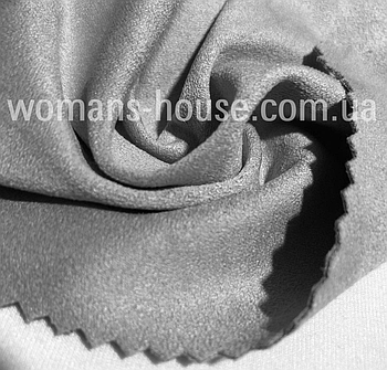 Замша стрейч щільний Світло-сірий