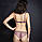Комплект нижньої білизни в стилі Victoria's Secret з мереживом бежевий з фіолетовим, фото 7