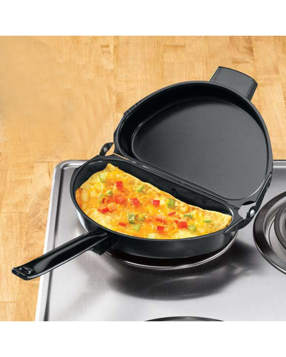 Двойная сковорода для омлета Folding Omelette Pan. - фото 1 - id-p1108972676