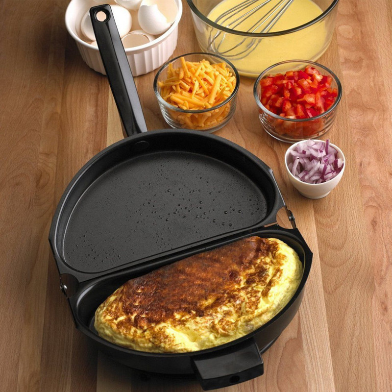 Двойная сковорода для омлета Folding Omelette Pan. - фото 8 - id-p1108972676