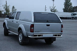 Задній захист бампера AK004 нерж Nissan NP300 2008-