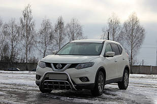 Кенгурятник WT002 нерж Nissan X-trail T32/Rogue 2017-
