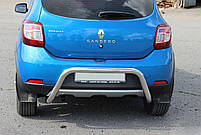 Задня дуга AK007 (нерж) Dacia Sandero 2013-