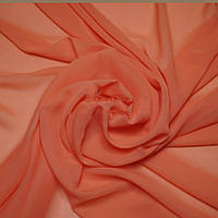 Шифон однотонний корал