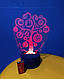 3d-світильник Дерево знань, 3д-нічник, кілька підсвіток (на батарейці), подарунок вчителю, фото 6