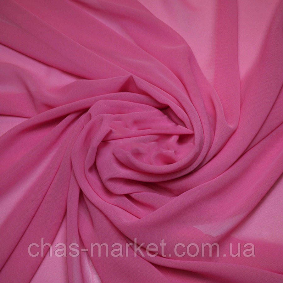 Шифон однотонний малиновий