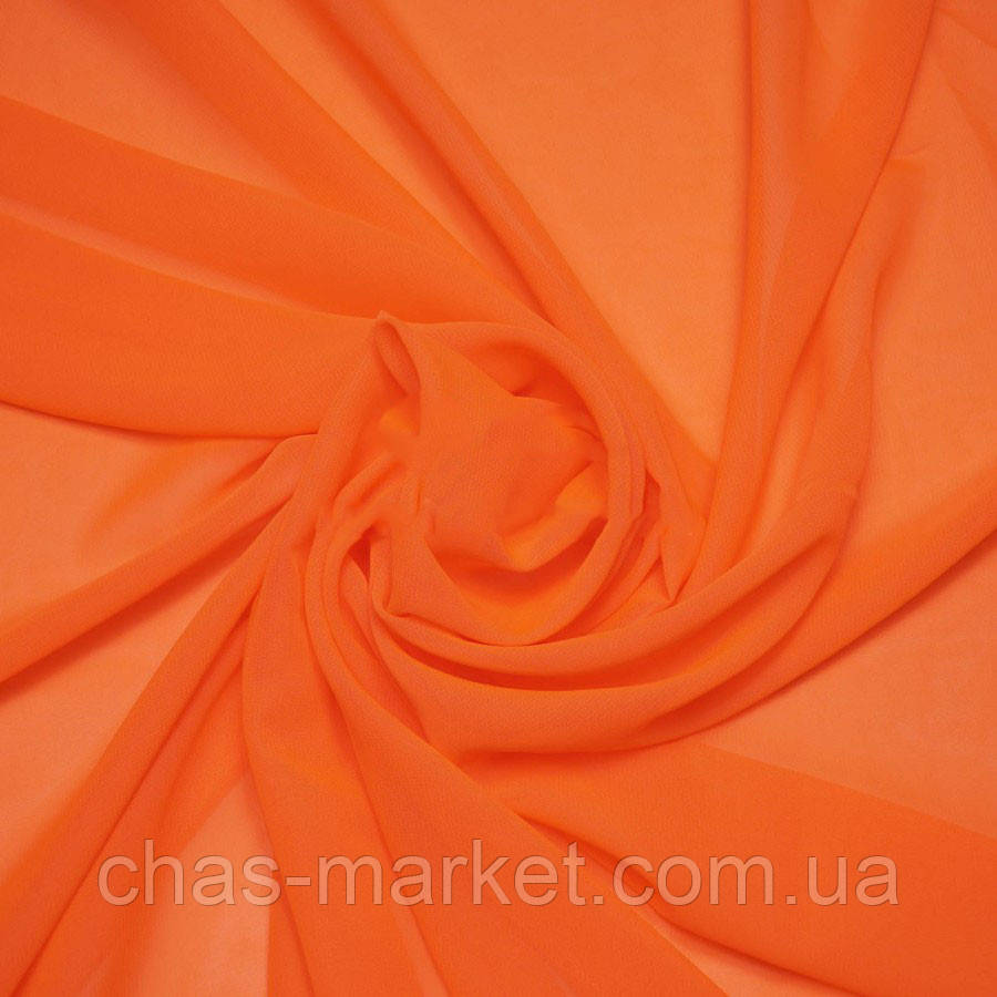 Шифон однотонний жовтогарячий
