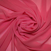 Шифон однотонний світло-малиновий