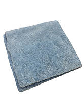 Мікрофібровий рушник — 3D Coral Fleece Microfiber Towel Edge-Less 350 гсм. 40x40 см. блакитний (MF350B)