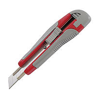 Нож канцелярский 18 мм металлические направляющие резиновые вставки AXENT