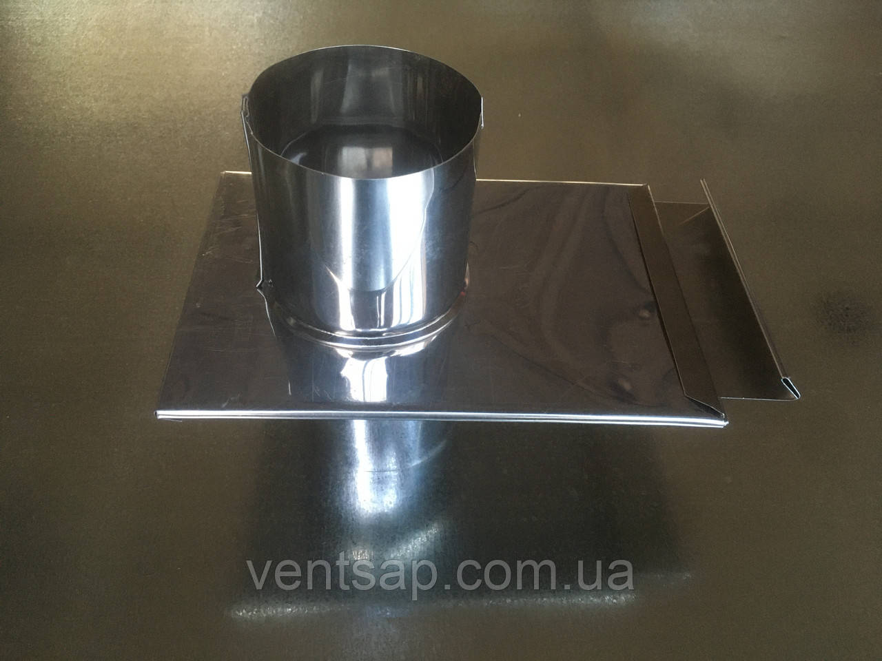 Шибер неіржавіюча сталь 0,8 мм, діаметр 180 мм димохід , вентиляція