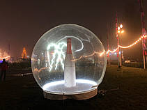 Надувна диво-куля прозора фото-зона 3 м із зимовою декорацією та вбудованим вентилятором, фото 5