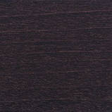 Офісне крісло чорне на ніжках хром з дерев'яними підлокітниками Самба в шкірзамі, фото 4