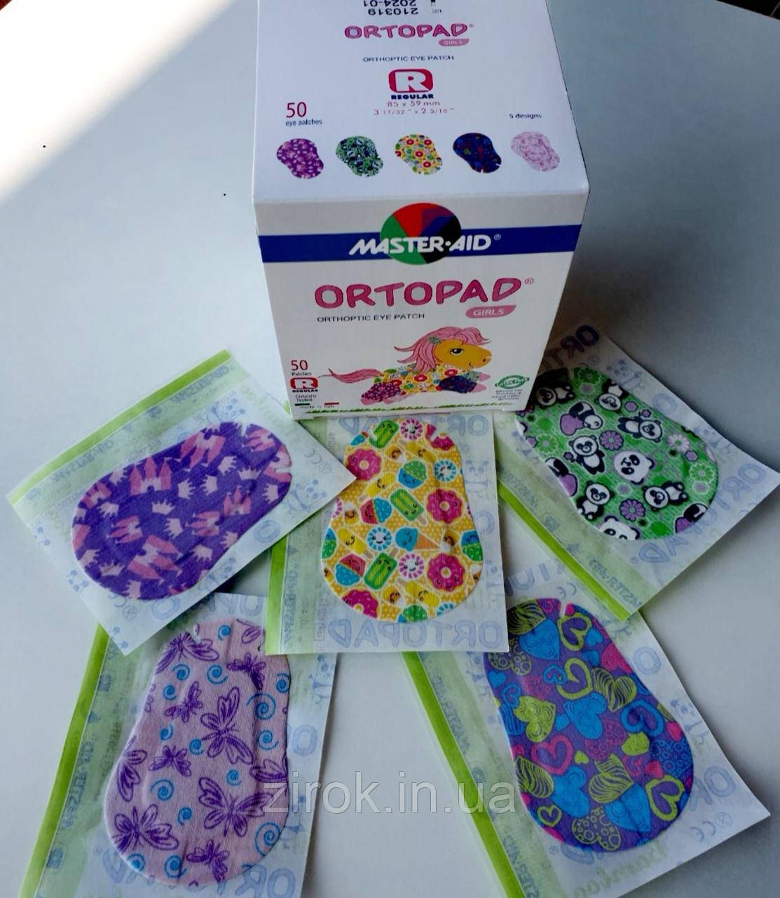Італійський гіпоалергенний дитячий пластир для очей - оклюдер Ortopad серія Funpack PAIN-FREE