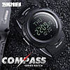 Спортивний годинник з компасом Skmei 1231 compass чорний, фото 4