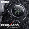 Спортивний годинник з компасом Skmei 1231 compass чорний, фото 5