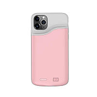 Чохол акумулятор AmaCase для iPhone 11 Pro Max Рожевий (6000 мАч)