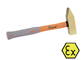 ✅Молоток слюсарний іскробезпечний 500 гр.Al-Cu з ручкою X-Spark 186-1002